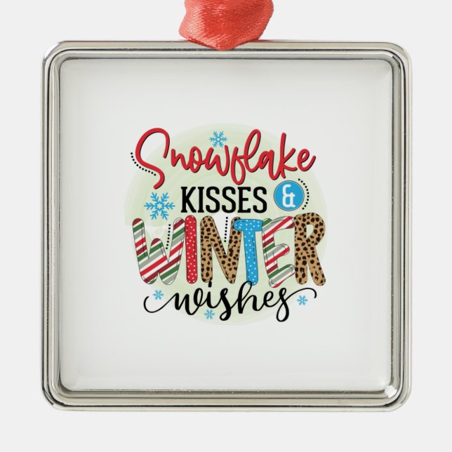 Winter Art Winter Önskemål Julgransprydnad Metall (Framsidan)