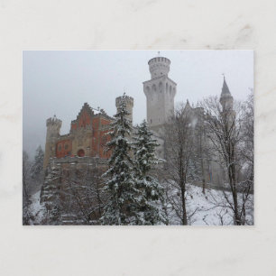 Winter at Neuschwanstein Castle Vykort