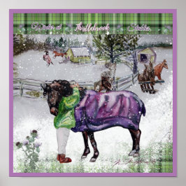 Winter at Thistlebrook Stables Poster