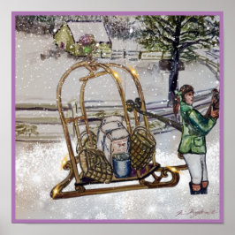 Winter at Thistlebrook Stables Poster