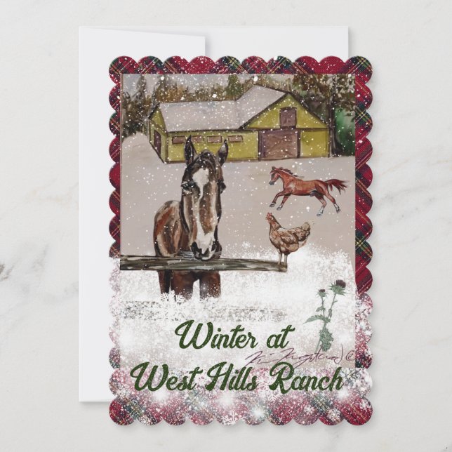 WINTER AT VÄSTER RANCH (Framsida)