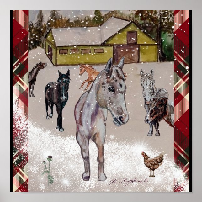 WINTER AT VÄSTER RANCH POSTER (Framsidan)