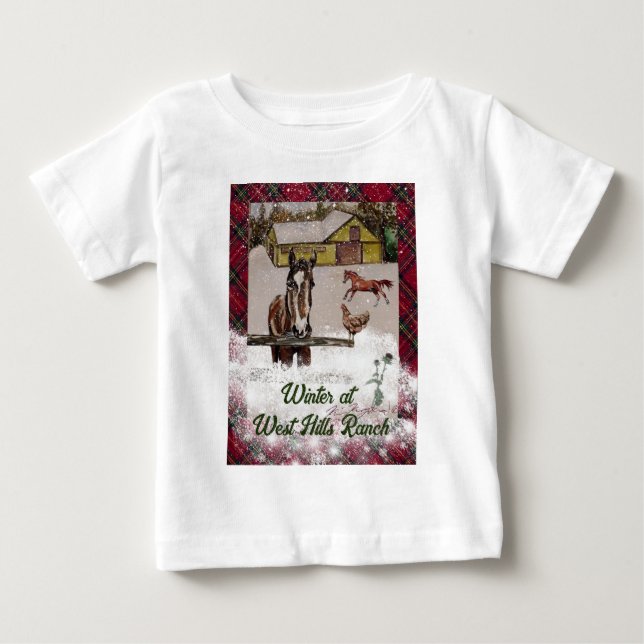 WINTER AT VÄSTER RANCH T SHIRT (Framsida)