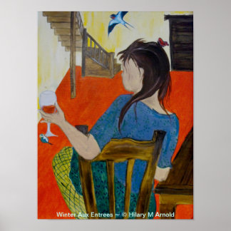 Winter Aux Entree Original Art Print Poster