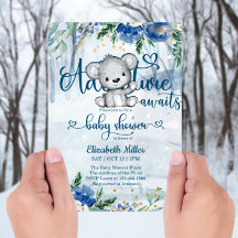 Winter Äventyr inväntar Polar Bear Baby Shower