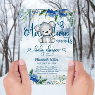Winter Äventyr inväntar Polar Bear Baby Shower
