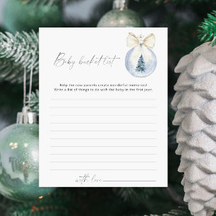 Winter Baby-bucket-listspel