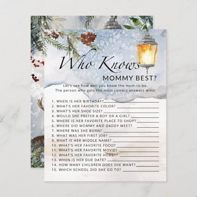 Winter baby chowder Vem vet mamma best-match (Fram/baksida)