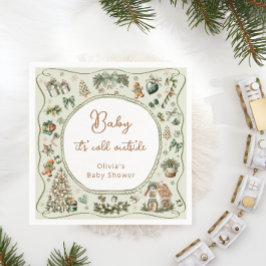 Winter Baby Det är Kallet utanför babyskabinen Pappersservett