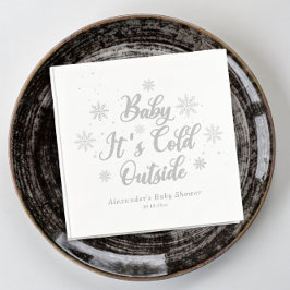 Winter Baby Det är Kallet utanför babyskabinen Pappersservett