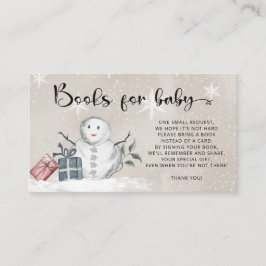 Winter Baby dusch bokar för baby biljett Tilläggskort