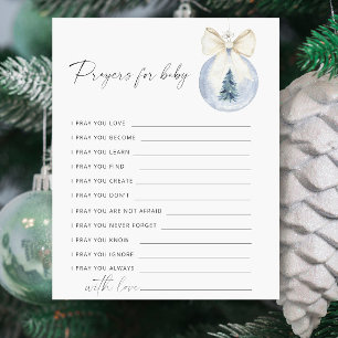 Winter Baby dusch Party-spel - Prayers for baby