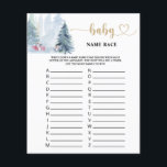 Winter baby namn tävling<br><div class="desc">Vinterduschskåp för barn. Matchande objekt är tillgängliga.</div>