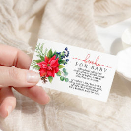 Winter Baby Shower Bok för Baby-höljekort Tilläggskort