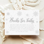 Winter Baby Shower Bok för babys Tilläggskort<br><div class="desc">Lägg till en charmerande beröring till din vinterbabydusch med den här Personligen Snowflake Winter Baby Shower Bokar för Baby-skåp. Perfekt för "baby dess kall utanför babyduschidéer", dessa kort kompletterar "baby det är kall utanför" och "Vinterbabydusch"-teman. Idealisk för "Vinterbabyduschidéer" ger de en mysigt känsla för ditt evenemang. Dessa är underbara för...</div>