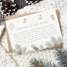 Winter Baby Shower Bokar för Baby