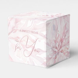 Winter Baby Shower Girl Rosa Snowflake Presentaskar