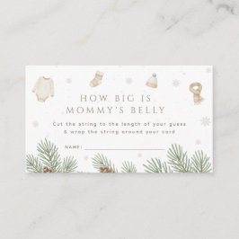 Winter Baby Shower Hur stort är hennes filmspel? Tilläggskort