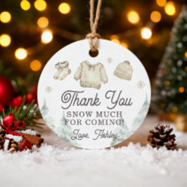 Winter Baby Shower It's Cold Outside Unisex Snow Gåvor Etiketter
