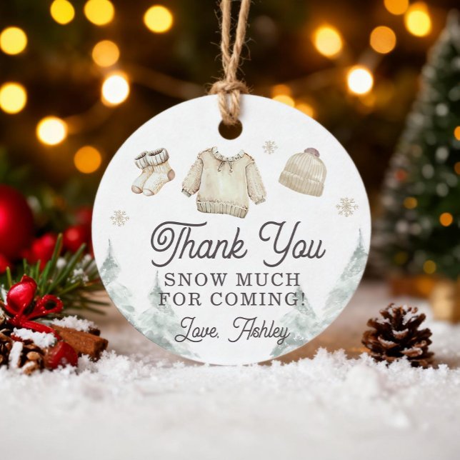 Winter Baby Shower It's Cold Outside Unisex Snow Gåvor Etiketter (Skapare uppladdad)