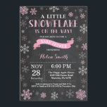 Winter Baby Shower Rosa Snowflake Chalkboard Inbjudningar<br><div class="desc">Inbjudan till Winter Baby Shower. Rosa Snowflake. Bjud in för barn. Winter Helgdag Baby Shower Inbjudan. Rosa och vitt Snöflingor. Bakgrund för kalkbord. Om du vill göra ytterligare anpassningar klickar du på knappen "Anpassa" och användor verktyg som är utformat för att ändra mallen.</div>