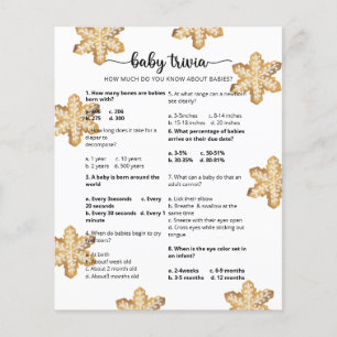 Winter Baby Trivia   Barnstödsspel