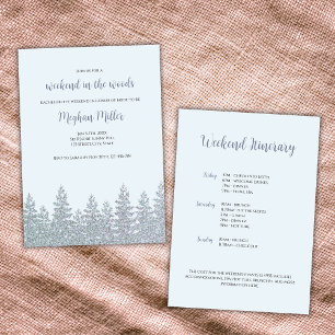 Winter Bachelorette Helg i Skogen på kontinenten Inbjudningar