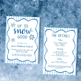 Winter Bachelorette Helg upp till Snö Bra Inbjudningar