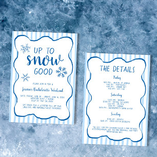 Winter Bachelorette Helg upp till Snö Bra Inbjudningar