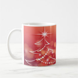 Winter-bakgrund med Julgran Kaffemugg