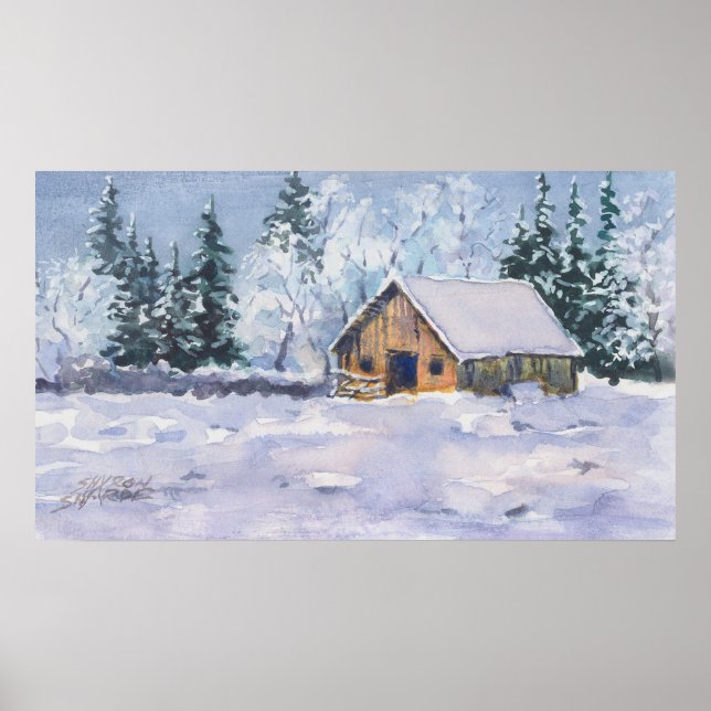 WINTER BARN by SHARON SHARPE Poster (Framsidan)