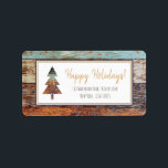 Winter Barn, Glad helg Adressetikett<br><div class="desc">Juletiketterna är perfekt för alla som är värd för ett evenemang i säsong helgdag. Utformningen av ladan stil kan vara lätt personlig och kommer att vara perfektens tillbehör till alla festteman party,  inklusive förlovningar,  födelsedagar,  babyduschar e.a.c.</div>