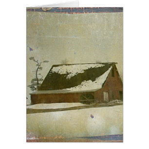 Winter Barn Hälsningskort
