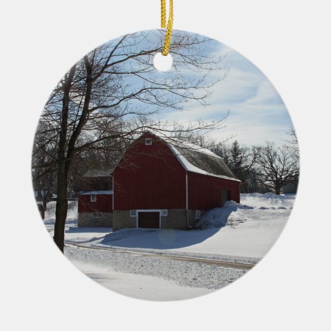 Winter Barn Ornament (Framsidan)