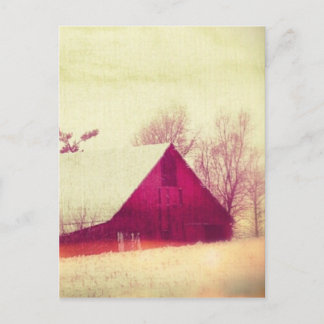 Winter Barn Vykort