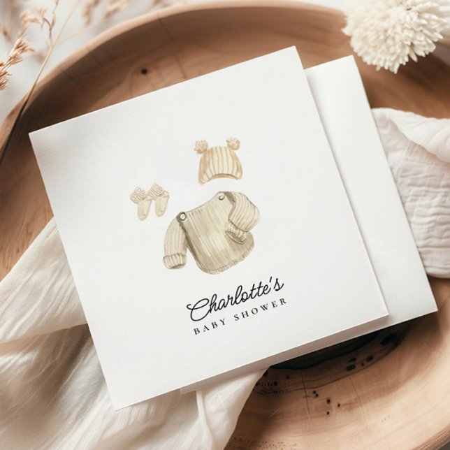 Winter-Barnkläder Kön Neutral babystötare Pappersservett (Skapare uppladdad)