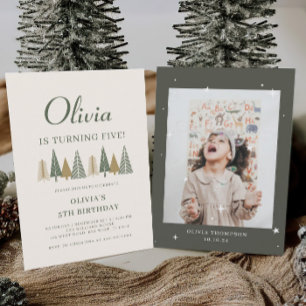 Winter Barns födelsedag Party Inbjudningar