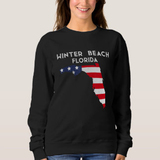 Winter Beach Florida USA State America Travel Flor T Shirt