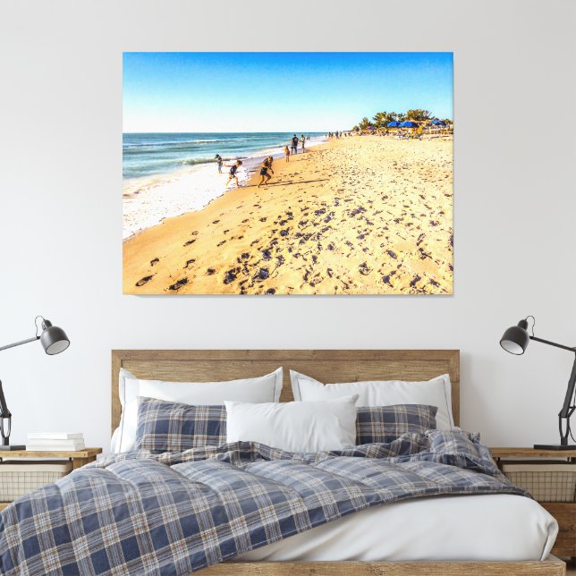 Winter Beach Scene Canvastryck (Insitu (sovrum))