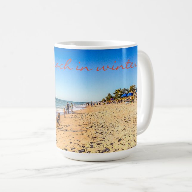 Winter Beach Scene Mugg (Framsida höger)