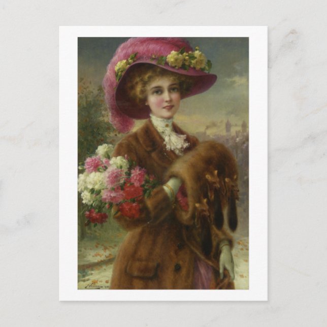 Winter Beauty - Émile Vernon Vykort (Framsida)