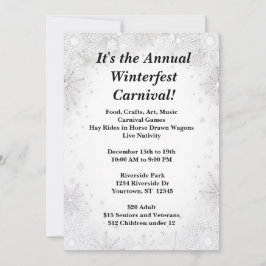 Winter Beauty jul Party Inbjudningar