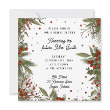 Winter Berries Elegant Modern Inspirief Möhippa