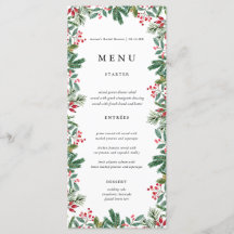 Winter Berries Gräs Cone Greenery Bröllop