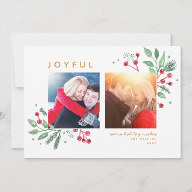 Winter Berries Greenery God jul 2-Photo (Framsida)