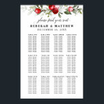 Winter Berries | Hitta ditt säte | Sittdiagram Poster<br><div class="desc">Det här sätesschemat har vackra bär och löv gräns längs toppen. Specifikationerna för sittplatserna skrivs i svart på en ljusvit bakgrund. Den här designen koordinerar med Winter Berries Bröllop Collection.</div>