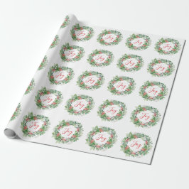 Winter Berries och Greenery Joy jul Presentpapper