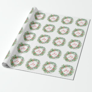 Winter Berries och Greenery Joy jul Presentpapper