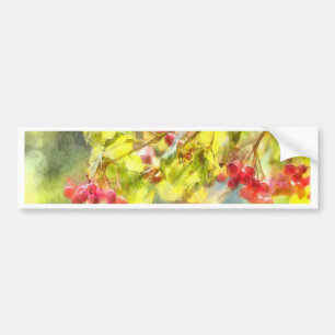 Winter Berries Watercolor Bildekal