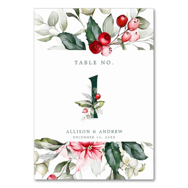 Winter Berry # 1 Bordsnummer (Framsidan)